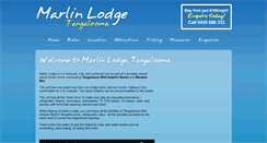 Desktop Screenshot of marlinlodge.com.au